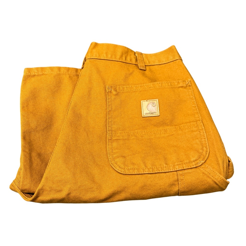 Carhartt Carpenter Pants Mens 36x30 ACTUAL Loose Fit B11-BRN Brown Workwear